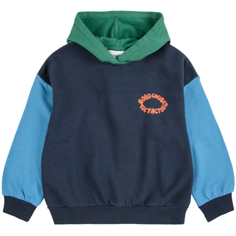 Bobo Choses Multicolor Tic Tac Toe Color Block Hoodie 1