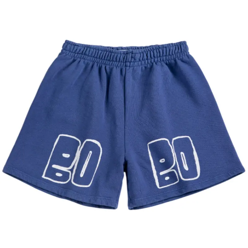 Bobo Choses Navy Blue Bobo Choses Thin Bermuda Shorts 1