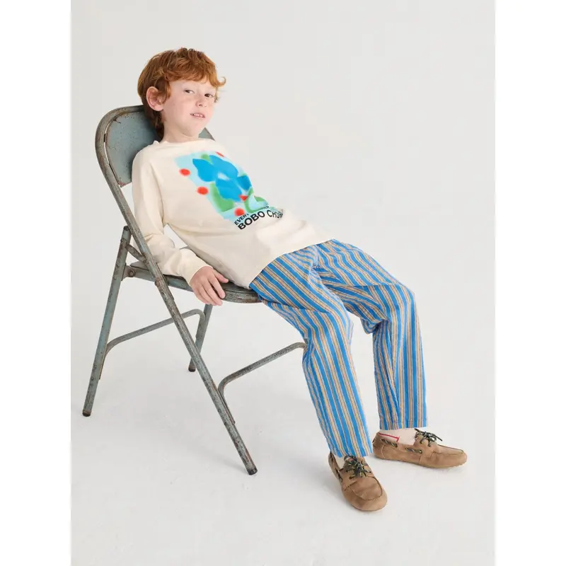 Bobo Choses Navy Blue New Hairline Woven Pants 2