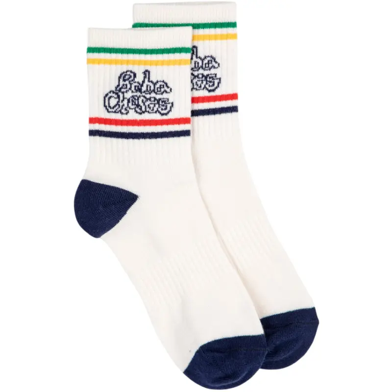 Bobo Choses Offwhite Bobo Choses By Hand Short Socks 1