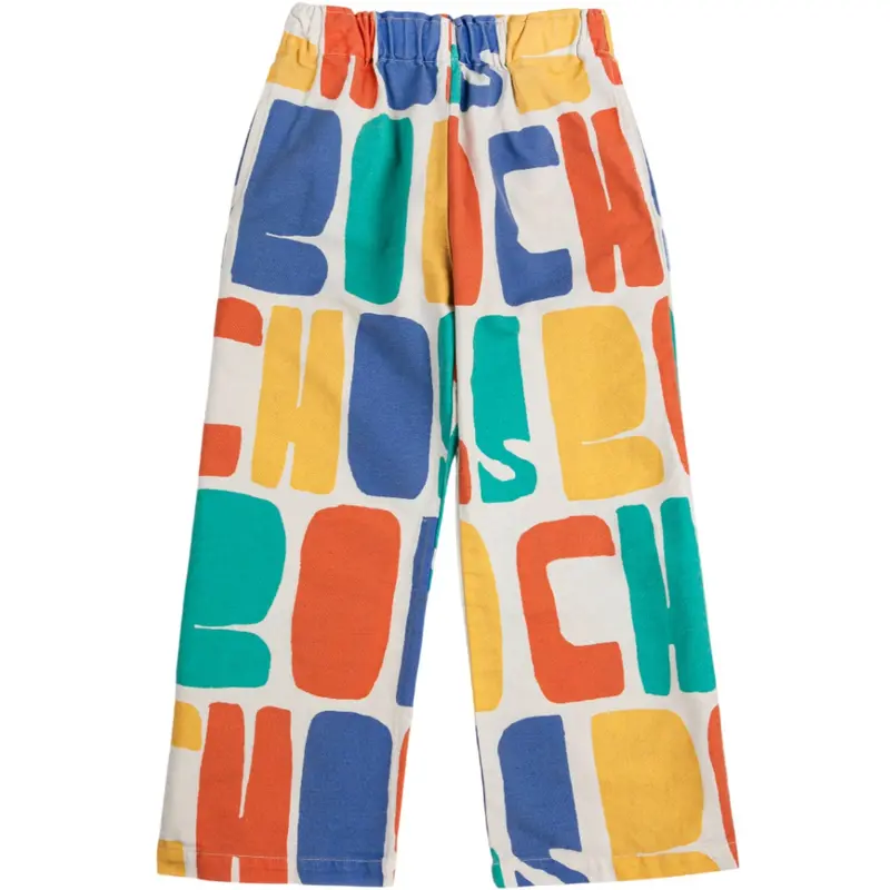 Bobo Choses Offwhite Bobo Choses Color All Over Woven Pants 1