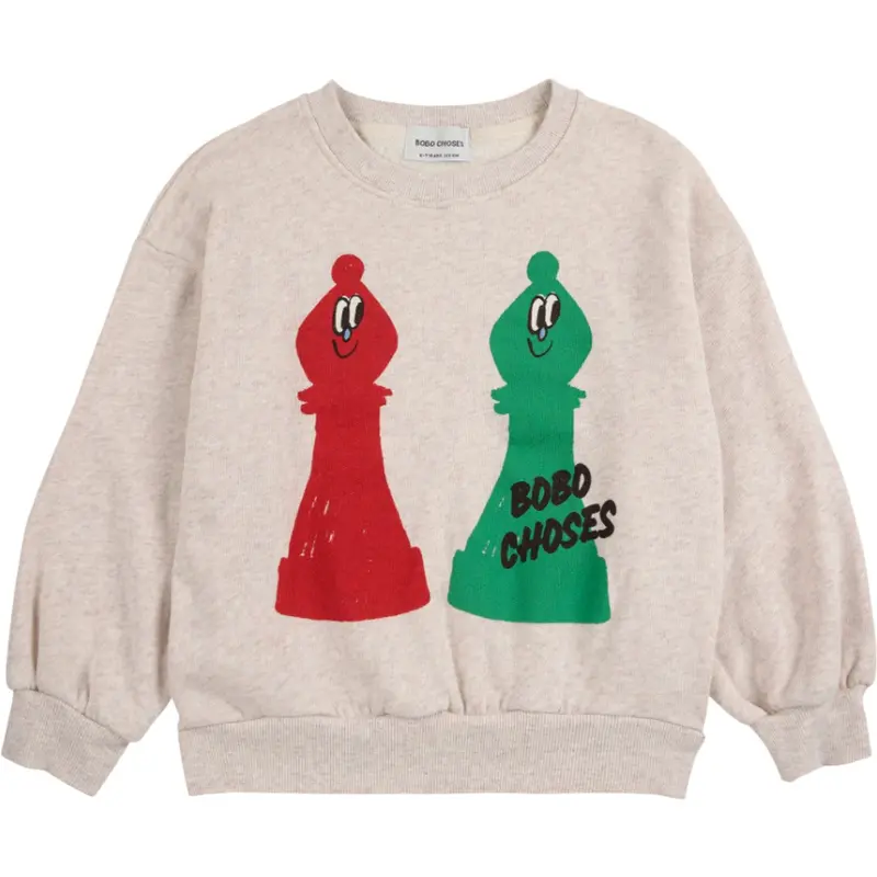 Bobo Choses Offwhite Checkmate Sweatshirt 1