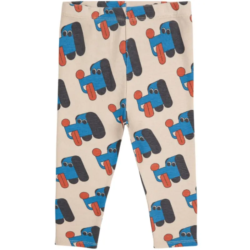 Bobo Choses Offwhite Doggy Mate All Over Leggings 1