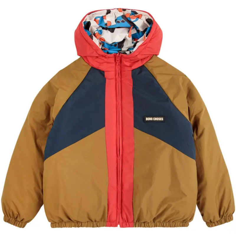 Bobo Choses Offwhite Doggy Mate All Over Reversible Anorak 1