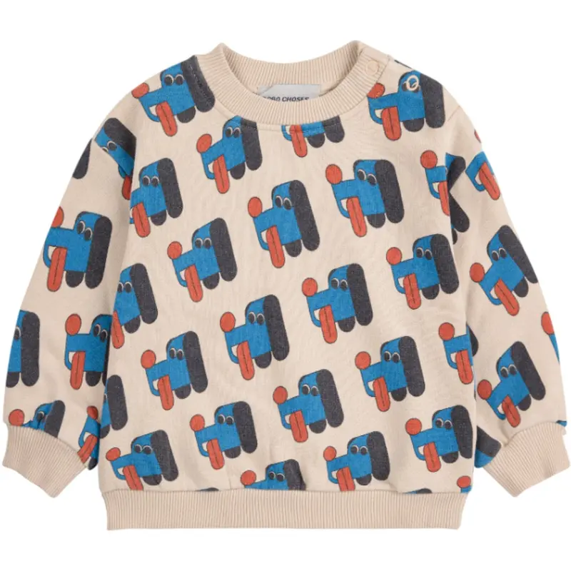 Bobo Choses Offwhite Doggy Mate All Over Sweatshirt 1