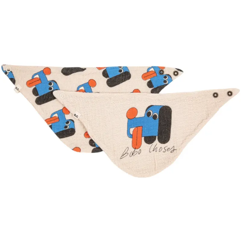 Bobo Choses Offwhite Doggy Mate Bib Set 1