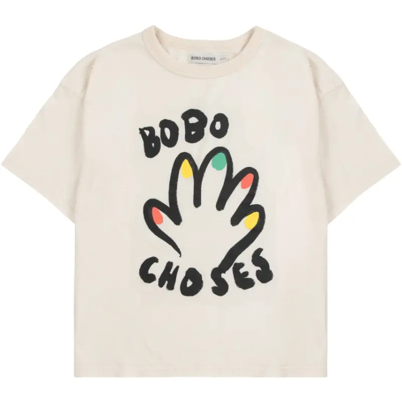 Bobo Choses Offwhite High Five T-Shirt 1