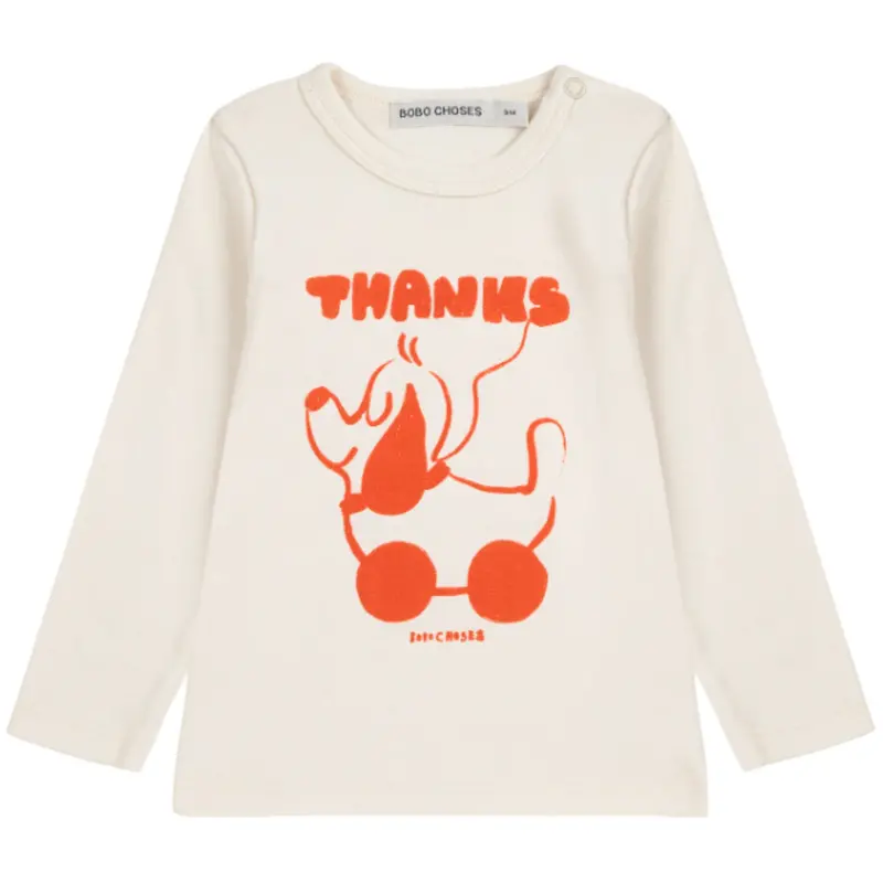 Bobo Choses Offwhite Rolling Dog T-Shirt 1