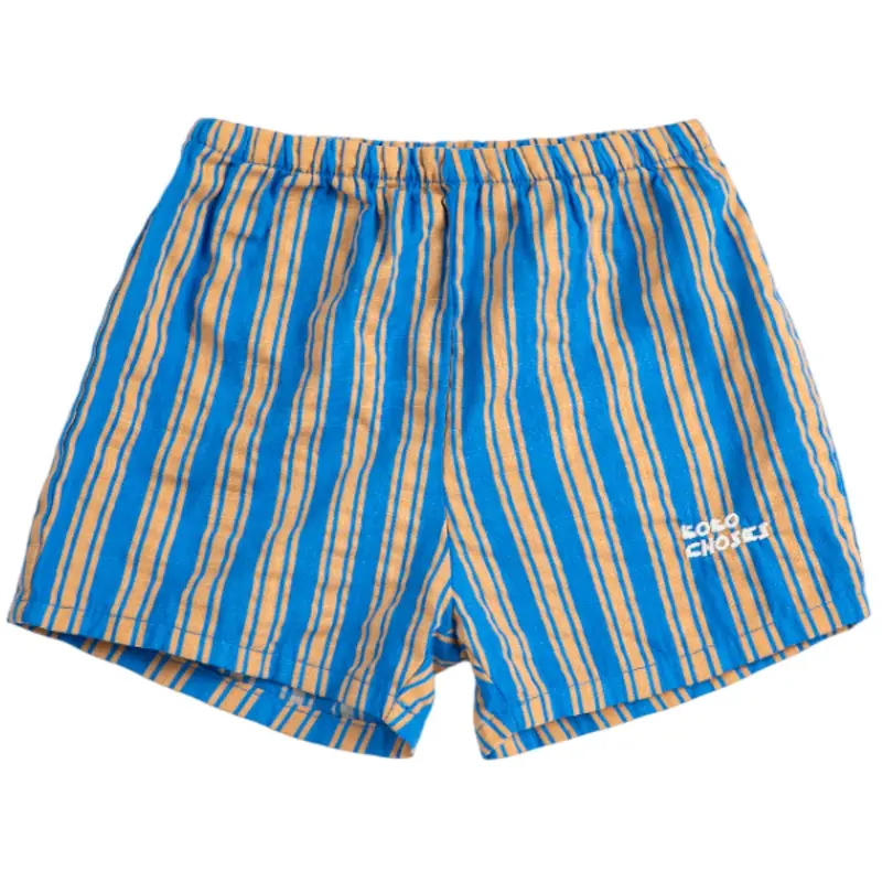 Bobo Choses Orange New Hairline Woven Shorts 1