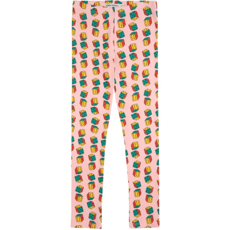 Bobo Choses Pink Dices All Over Leggings 1