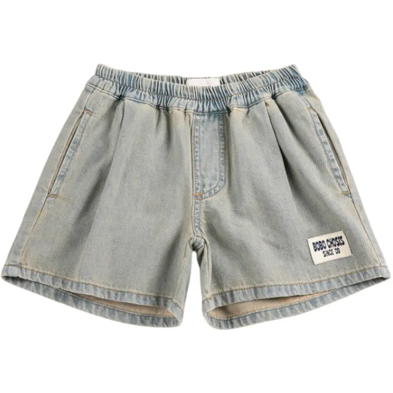 Bobo Choses Prussian Blue Bobo Choses Since 09 Denim Bermuda Shorts 1
