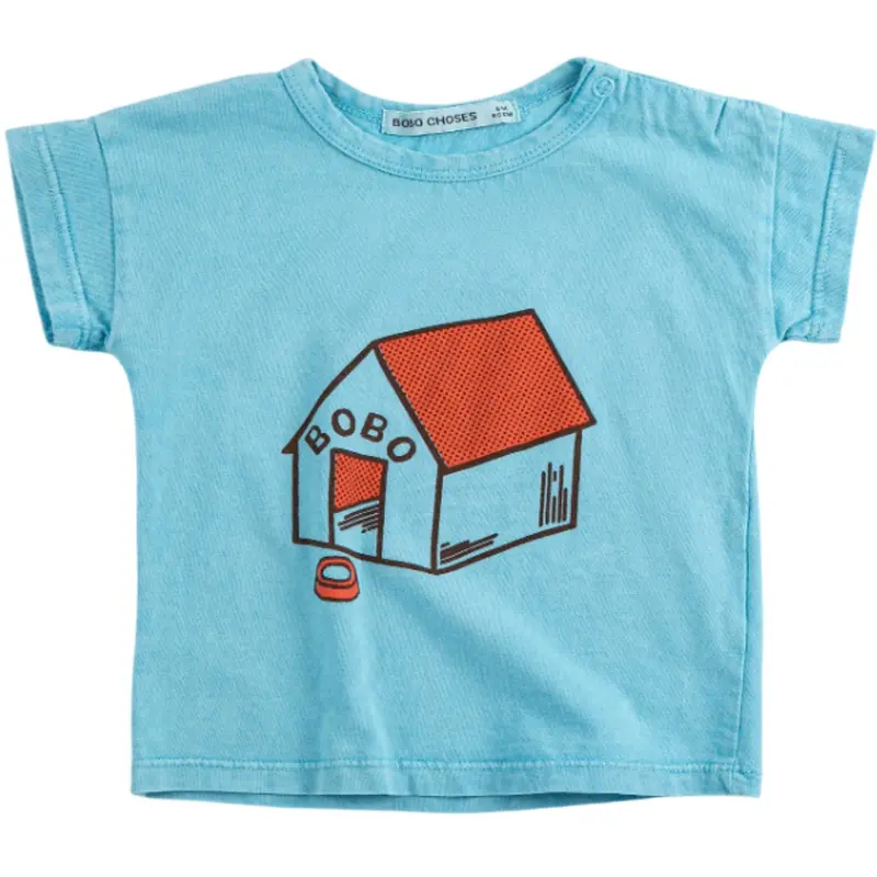 Bobo Choses Prussian Blue Pickles Is At Home T-Shirt 1