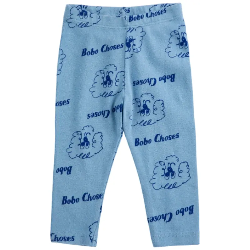 Bobo Choses Prussian Blue Pickles The Dog All Over Leggings 1