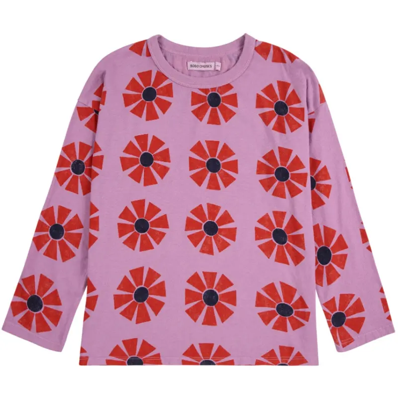 Bobo Choses Purple Kaleidoscope All Over T-Shirt 1
