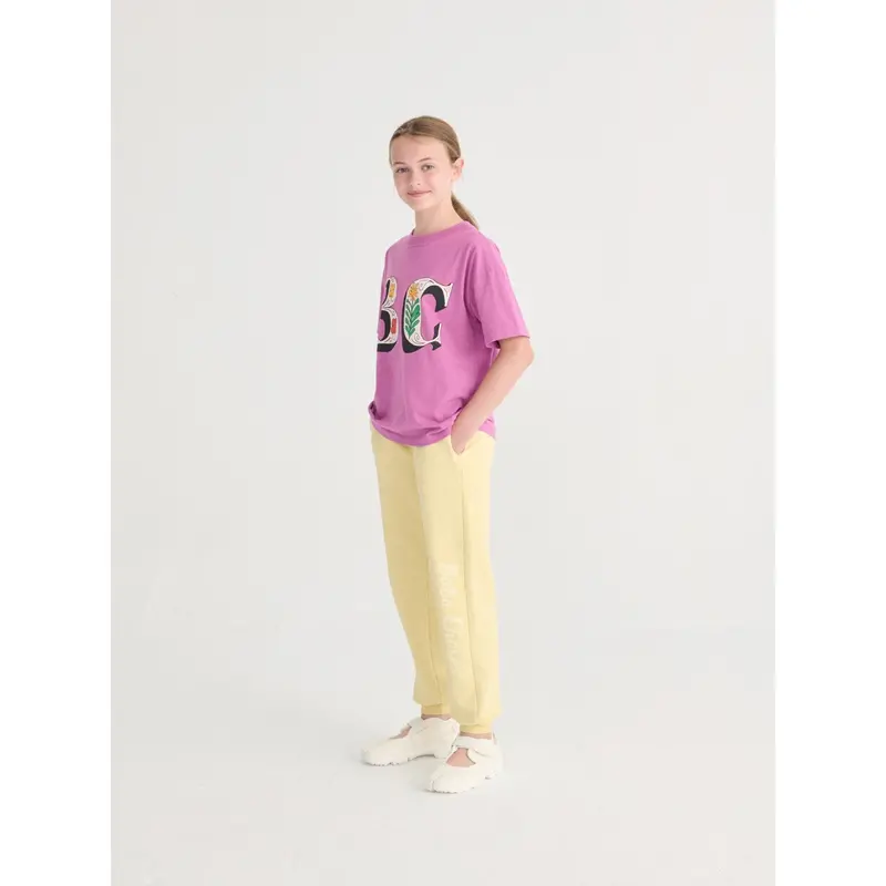 Bobo Choses Purple Spring Letters T-Shirt 3