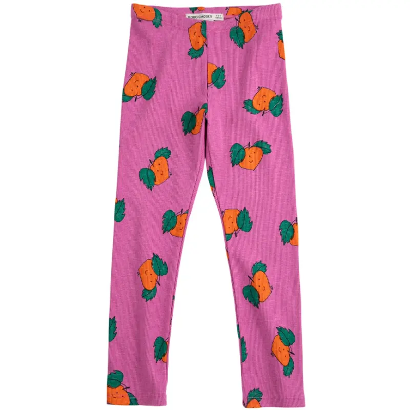 Bobo Choses Purple Tangerine All Over Leggings 1
