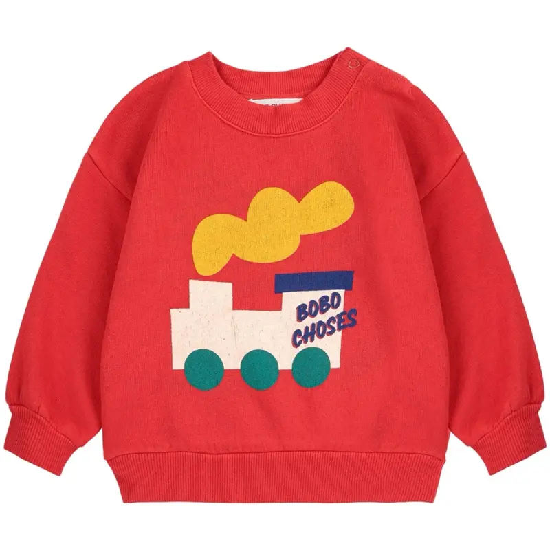 Bobo Choses Red Bobo Choo Choo Sweatshirt 1
