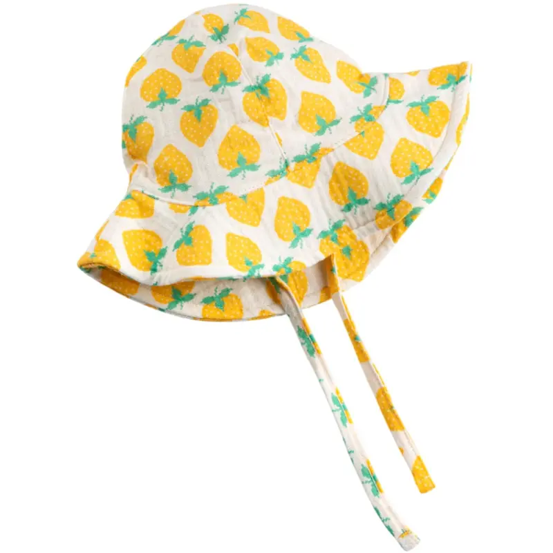 Bobo Choses White Strawberry All Over Hat 1