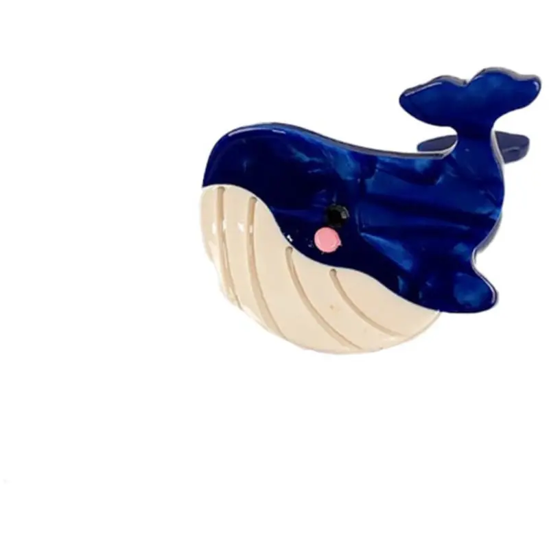Bow's By Stær Blue Mini Whale Hair Clip 1