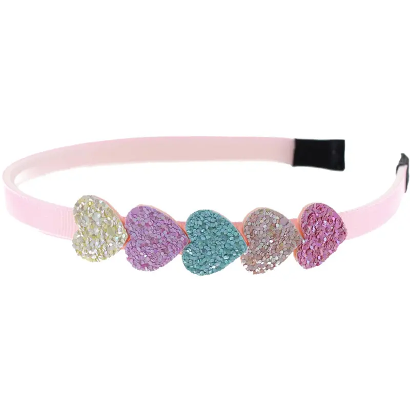 Bow's By Stær Rainbow Pastel Heart Headband 1