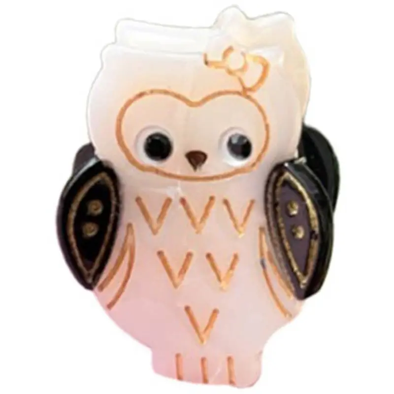 Bow's By Stær White Mini Owl Hair Clip 1