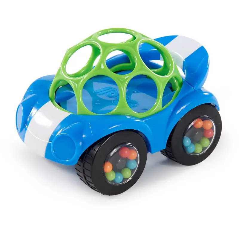 Bright Starts Blue Toy Car Rattle & Roll Buggie™ 1