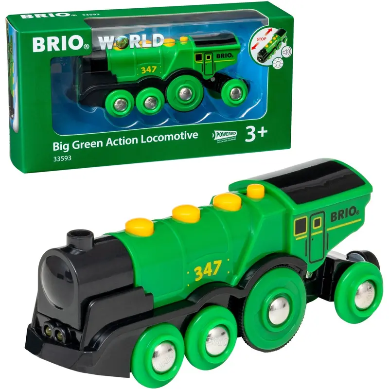 Brio® 33593 Stort, Grønt Lokomotiv, B/O 1