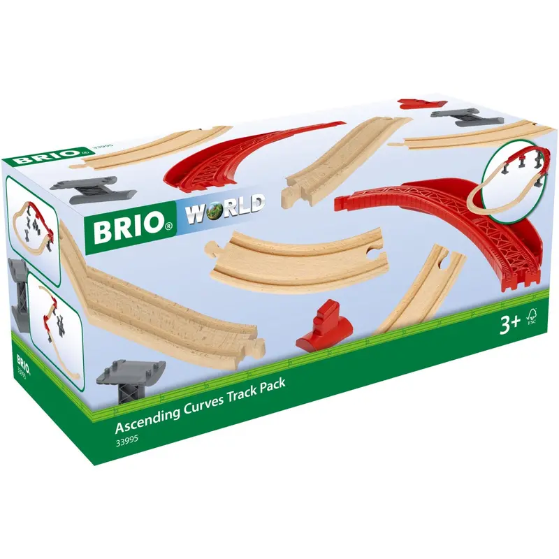 Brio® 33995 Pakke Med Hævede, Buede Skinner 1