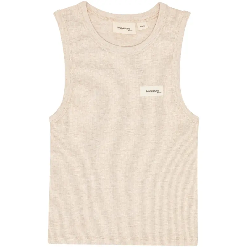 Brunobruno Nation Antique White Melange Elliot Tank Top 1