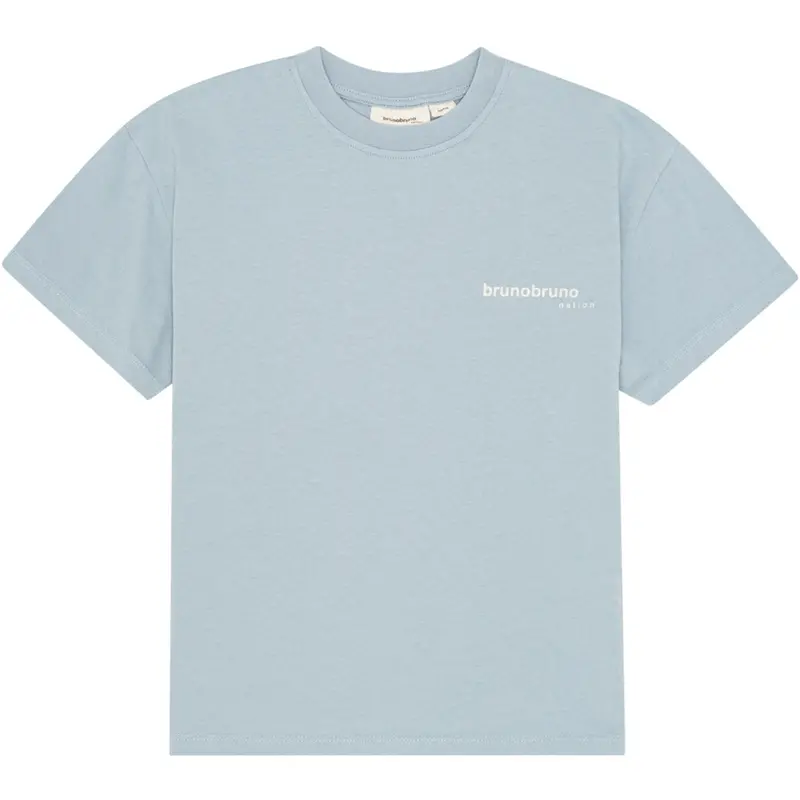 Brunobruno Nation Dusty Blue Skateboard Nanna T-Shirt 1