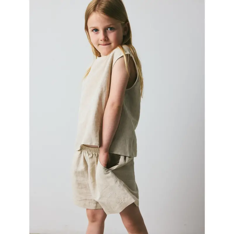 Brunobruno Nation Feather Gray Beige Theo Shorts 2