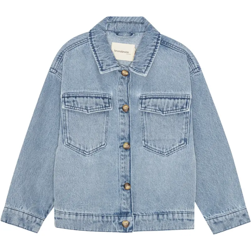 Brunobruno Nation Light Blue Denim Lou Denim Jacket 1