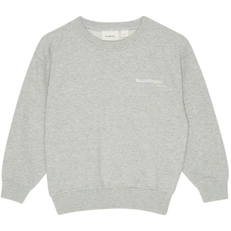 Brunobruno Nation Light Grey Melange Norah Sweatshirt Nb 1