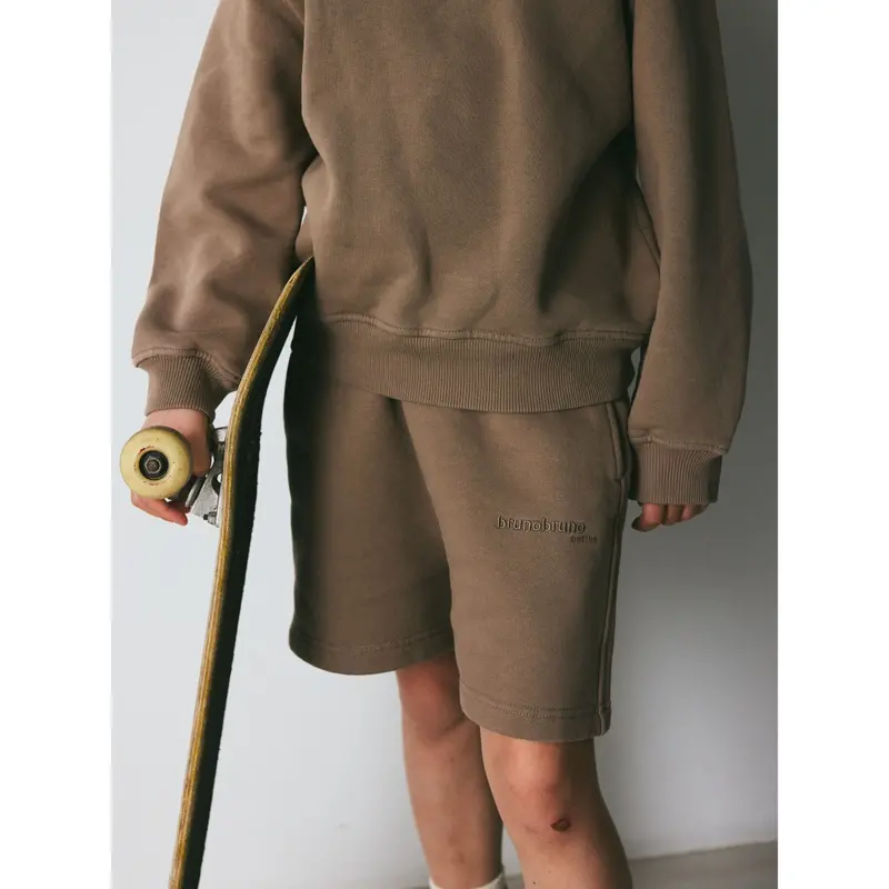 Brunobruno Nation Walnut Brown Theo Sweatshorts 3