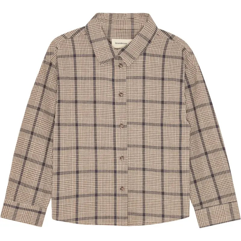 Brunobruno Nation Walnut Check Nohrla Walnut Check Shirt 1