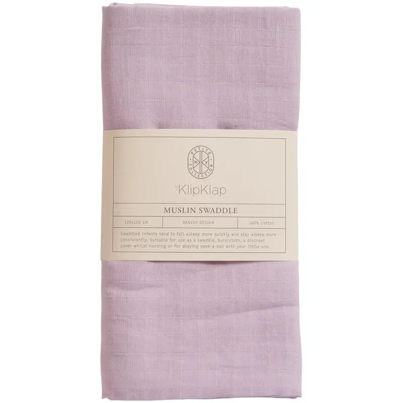 By Klipklap Lilac Swaddle 1
