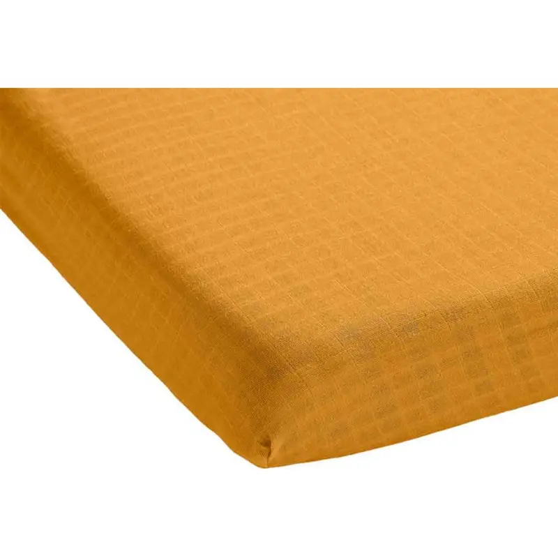 By Klipklap Ochre Bed Sheet 1