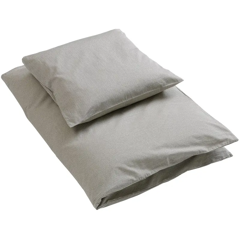 By Klipklap Steel Grey Emil Stripe Bedding 1