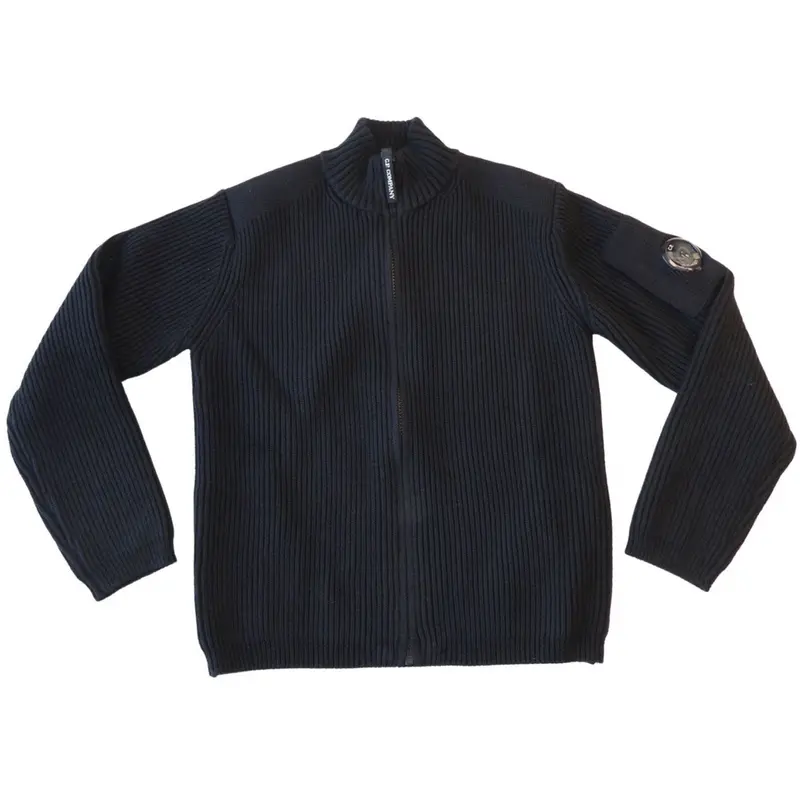C.P. Company Black Tricot With Zip 1