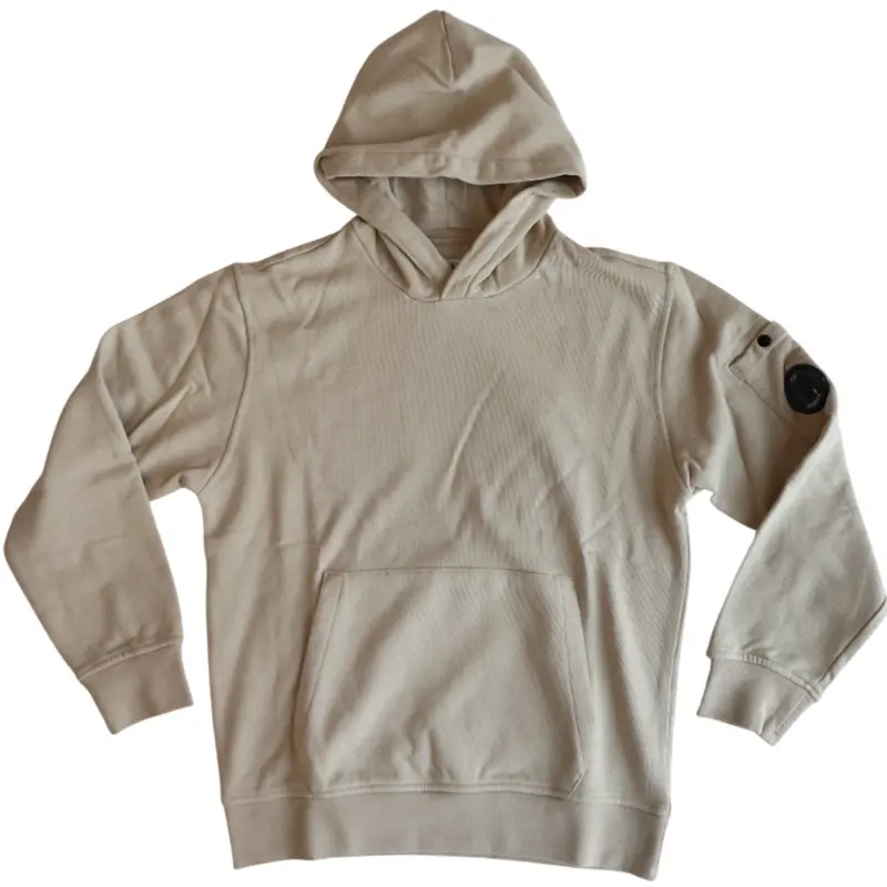 C.P. Company Light Sand Sweatshirt W/Hood 1