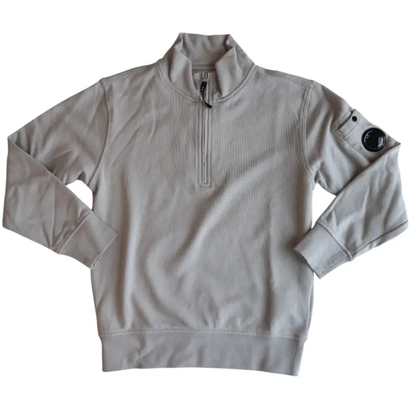 C.P. Company Smoke Grey Sweater With Zip 1