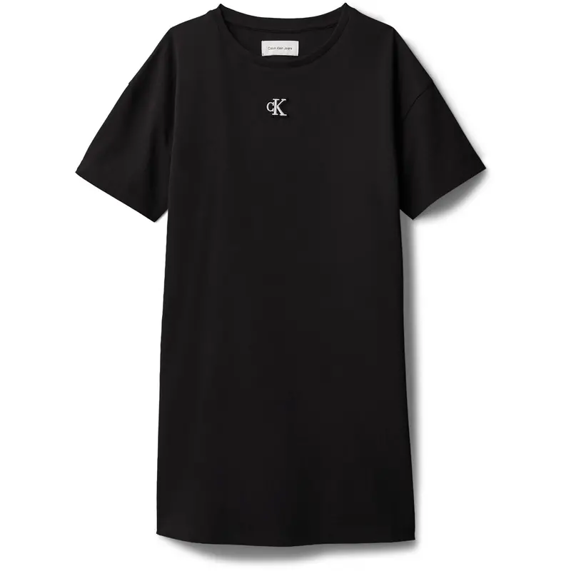 Calvin Klein 1716 Black Ck Monogram Tee Dress 1