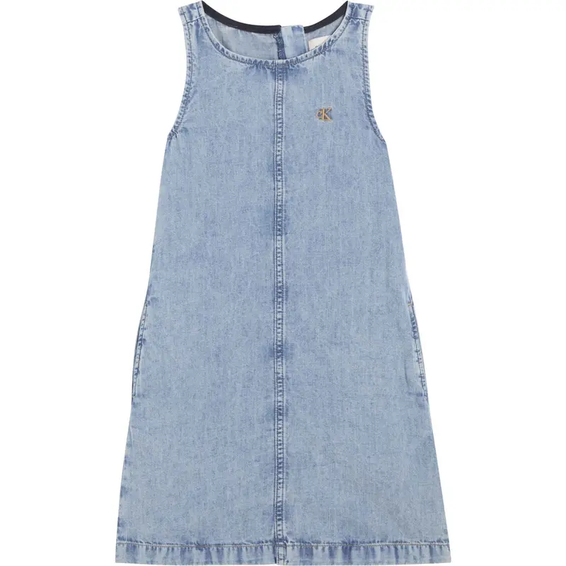 Calvin Klein Andrew Wash Denim Sleeveless Dress 1
