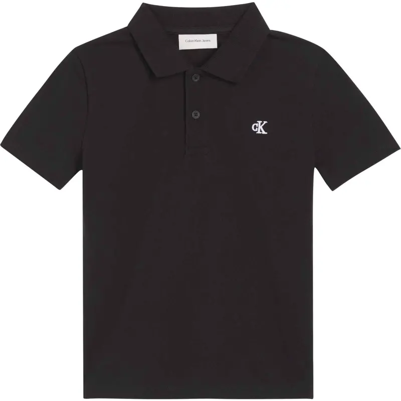 Calvin Klein Black Solid Polo 1