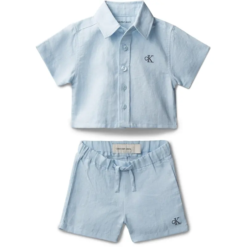Calvin Klein Breezy Blue Woven Short Set 1