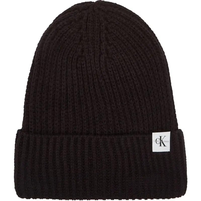 Calvin Klein Monogram Rib Beanie Ck Black 1