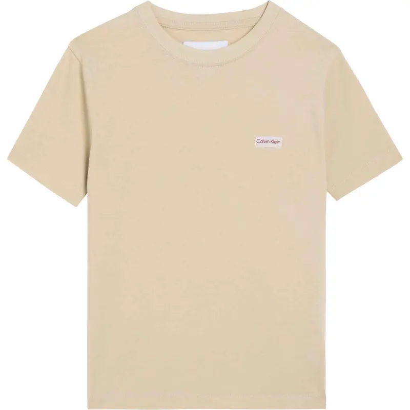 Calvin Klein Oatmeal Logo Label Ss T-Shirt 1
