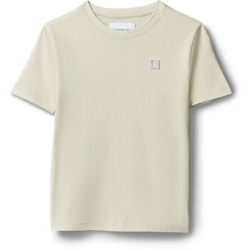 Calvin Klein Oatmeal Mono Mini Badge Reg T-Shirt 1