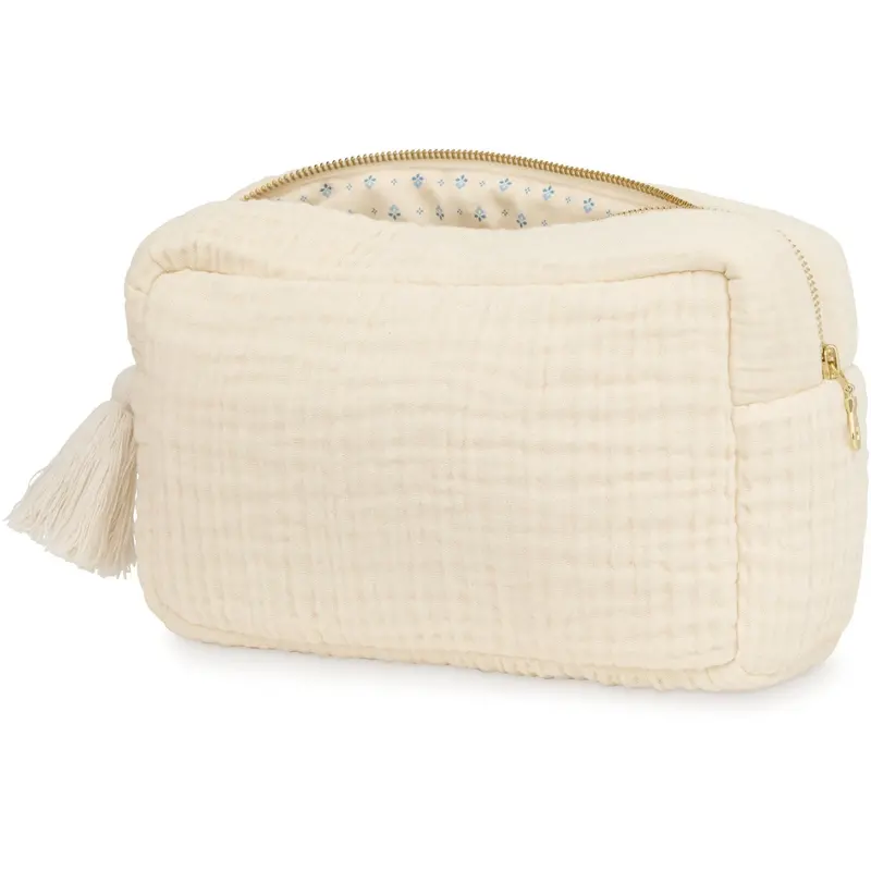 Cam Cam Copenhagen Anique White Capri Muslin Toiletry Bag 1