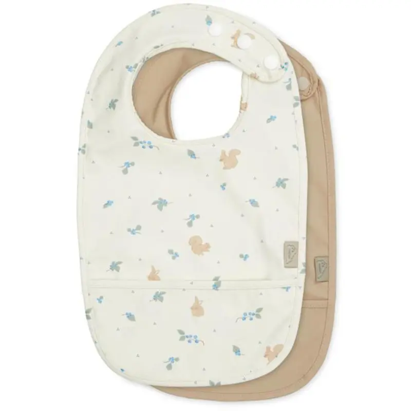 Cam Cam Copenhagen Blueberries Bib With Pocket  2-Pack 1